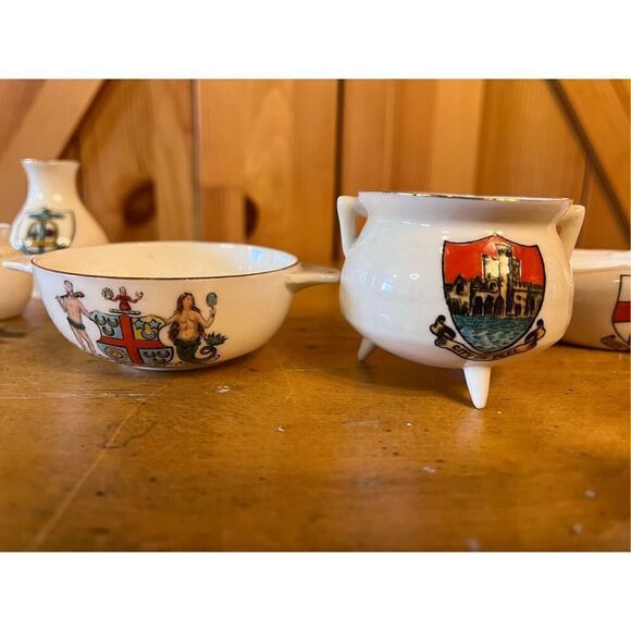 Vintage W.H. Goss Crested China lot of 5 - Picture 11 of 12